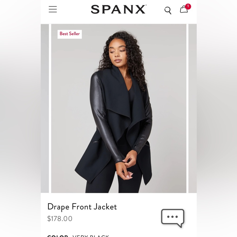 Spanx Drape Front Jacket